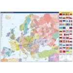 Evropa – nástěnná administrativní mapa - Kartografie Praha – Sleviste.cz