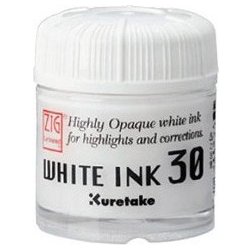 Kuretake Bílý inkoust White ink 30