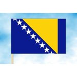 LIBEA, s.r.o. Vlajka Bosny a Hercegoviny Rozměr: 60×90 cm, Uchycení: Návlek na žerď – Hledejceny.cz