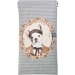 Pouzdro na brýle s pejskem Doggy šedo-modré – Sleviste.cz