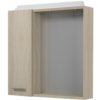 Koupelnový nábytek AQUALINE ZOJA/KERAMIA FRESH galerka s LED osvětlením, 60x60x14cm,dub platin , lev