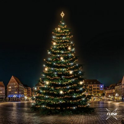 DECOLED LED světelná sada na vánoční stromy vysoké 21-23 m teplá bílá s Flash dekory EFD05W – Hledejceny.cz