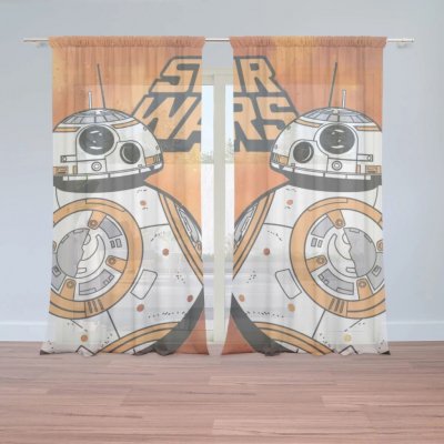 Sablio Záclony Star Wars Ohnivé pozadí: 2ks 150x250cm – Hledejceny.cz