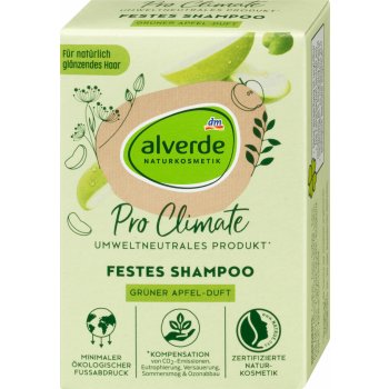 Alverde Naturkosmetik Pro Climate tuhý šampon na vlasy Jablko 60 g