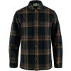 Pánská Košile Fjällräven Singi flannel overshirt dark navy-wood brown