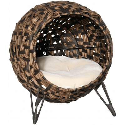 PawHut Ratanový pelíšek pro kočky 52 x 58 cm – Hledejceny.cz