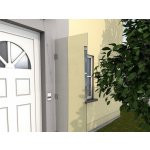 Gutta Guttavordach boční stěna HD 180 x 60 cm stříbrná / bílá 7400203 – Zboží Mobilmania