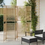 vidaXL Dělicí stěna 294 x 180 cm polyratan béžová 6 panelů 365387 – Zboží Mobilmania