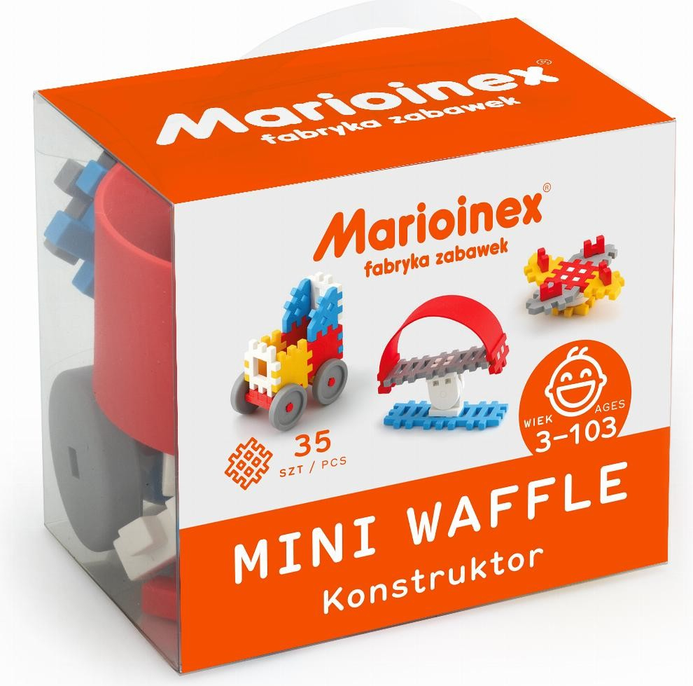 Marioinex MINI WAFLE 35 ks Konstruktér chlapci