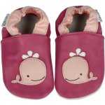 Capiki kožené capáčky Velrybka růžová – Sleviste.cz