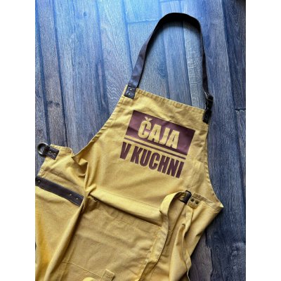 Bib Apron Kuchyňská zástěra Premier Čaja v kuchni 72x86 cm Hnedá – Hledejceny.cz