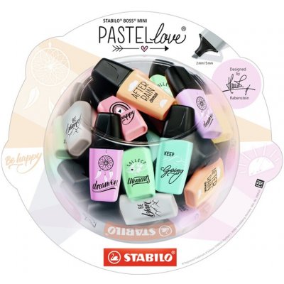 Stabilo Boss Mini pastel 50 ks ve stojánku – Zboží Mobilmania