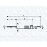 Žhavící svíčka Magneti Marelli pro motory 2.2HDi v modelech C5, C6, C8 a C-Crosser (5960A0, 5960G6) – Hledejceny.cz