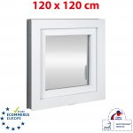 Okna Hned Plastové okno 120x120 cm bílé otevíravé i sklopné pravé – HobbyKompas.cz
