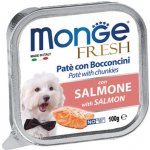 Monge Dog Fresh paštika & kousky s lososem 100 g – Sleviste.cz