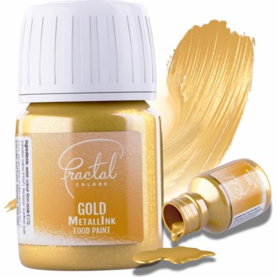 Fractal Tekutá metalická barva Gold 30 ml – Zboží Dáma