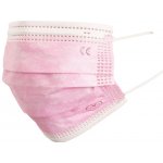 General Public Protection třívrstvá jednorázová dětská rouška růžová 25 ks – Zboží Dáma