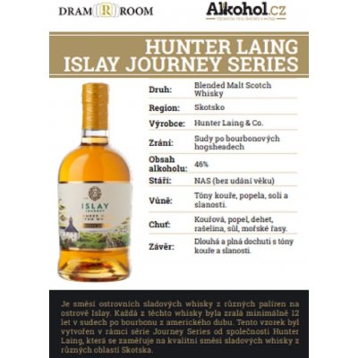 Hunter Laing Islay Journey Series 46% 0,04 l (holá láhev)