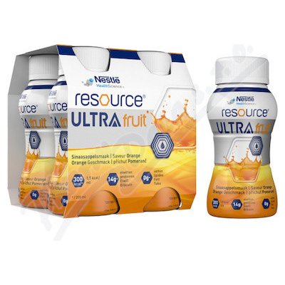 RESOURCE ULTRA FRUIT HIGH PROTEIN PŘÍCHUŤ POMERANČ POR SOL 4X200ML – Zbozi.Blesk.cz