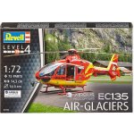 Revell Model Kit Plastic helicopter 04986 EC 135 Air Glaciers 1:72 – Hledejceny.cz