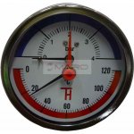 Thermis Termomanometr zadní 3082 ø 80 mm, 1/2", 0-120°C/0-4 bar TERM 3082 – HobbyKompas.cz