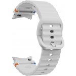 Drakero Silikonový řemínek WAVY bílá pro Samsung Galaxy Watch 4, 5, 6, 7 10466 – Zboží Živě