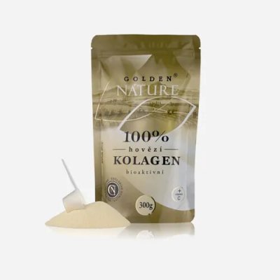Golden Nature Hovězí kolagen bioaktivní + vitamín C 6 x 300 g – Hledejceny.cz