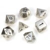 Příslušenství ke společenským hrám Sada 7 kostek Chessex Solid Silver colour