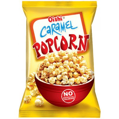 OISHI Karamelový popcorn 60 g – Zboží Dáma