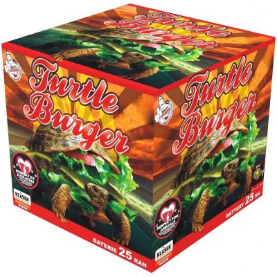 Kompaktní ohňostroj TURTLE BURGER 25 ran 20 mm – Zboží Dáma