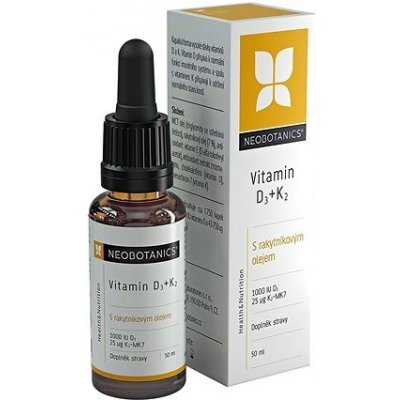 Neobotanics Neolipo Vitamin D3 + K2, 30 ml – Hledejceny.cz