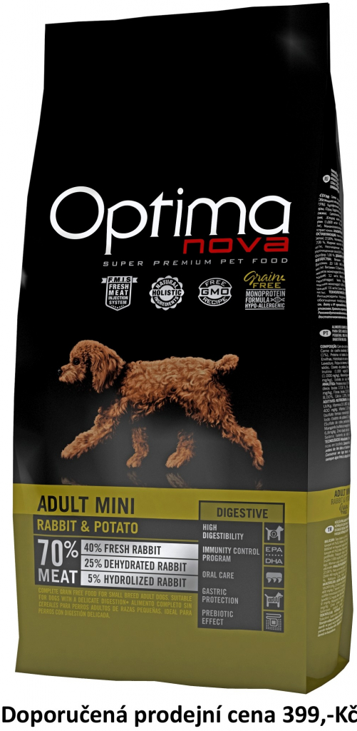 Optima Nova Dog Adult Mini Digest. Grain Free 2 kg