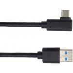 Kabel USB typ C/M - USB 3.0 A/M zahnutý konektor 90°, 50 cm – Zboží Mobilmania