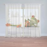 Záclony Ležící žába: 2 ks - 150x250 cm - Sablio – Hledejceny.cz
