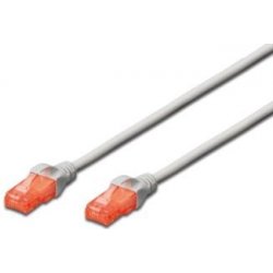 Digitus DK-1612-010 Ecoline Patch, UTP, CAT 6e, AWG 26/7, 1m, šedý