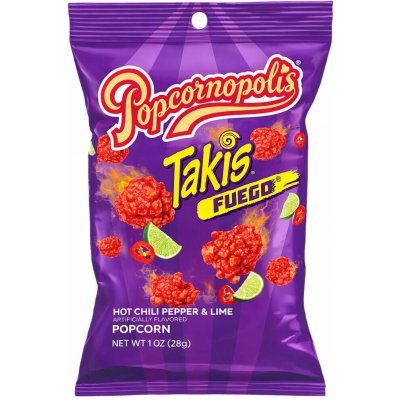 Popcornopolis Takis Fuego popcorn s příchutí chilli a limetky 28 g – Zboží Dáma