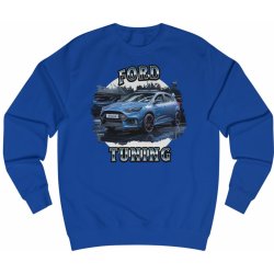 Svetr s potiskem Ford Focus RS Tuning pro nadšence do rychlosti a stylu Royal Blue