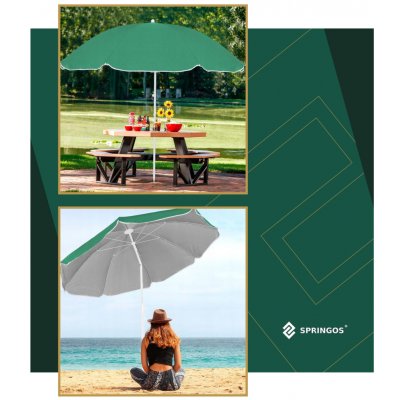 Springos BU0025 PLÁŽOVÝ SLUNEČNÍK 160 CM – Zbozi.Blesk.cz