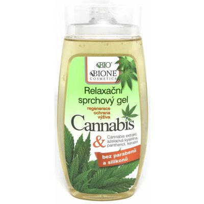 Bione Cosmetics Cannabis regenerační zklidňující sprchový gel 260 ml