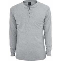 Urban Classics Basic Henley L/S Tee grey