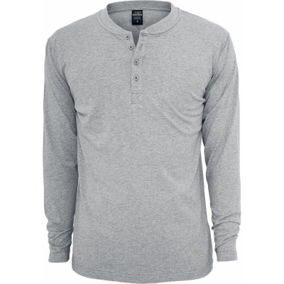 Urban Classics Basic Henley L/S Tee grey