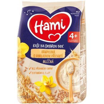 Hami Ml.kaše na dobrou noc krupic.vanilka 210 g