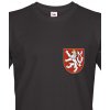 Pánské Tričko Bezvatriko cz Český lev Canvas pánské tričko s krátkým rukávem 1631 černá