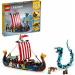 LEGO® Creator 31132 Vikingská loď a mořský had – Hledejceny.cz