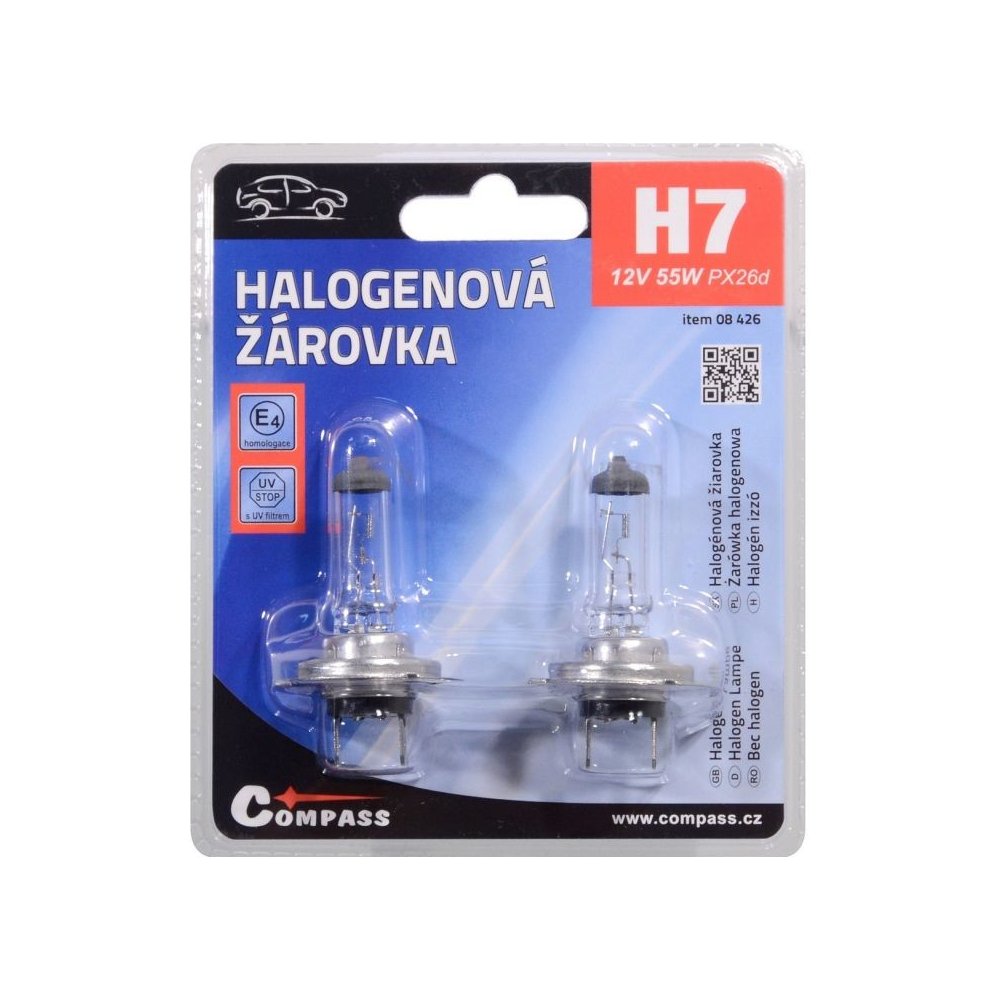 Compass White Laser H7 Px26d 12v 55w 2ks Heureka Cz 