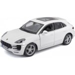 Bburago Plus Porsche Macan metalíza bílá 1:24 – Zboží Mobilmania