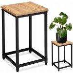 TZB Květinový stojan Loft Arben 40 cm černý/dub Craft – Zboží Dáma