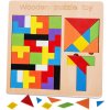 Dřevěná hračka Wood toys KX7620 puzzle Tetris 40 dílů