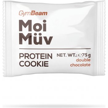 GymBeam MoiMüv Protein Cookie dvojitá čokoláda 75 g