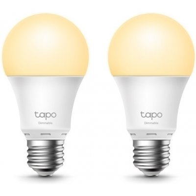 TP-Link Tapo L510E 2ks LED žárovka, E27, 8,7W, 220-240V, 806lm, 2700K, chytrá, Wi-Fi, se stmíváním, 2ks Tapo L510E 2-pack